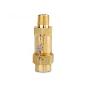 Female Connection Pressure Relief Valve, 1/2 NPT x 1/2 FPT, 235 PSI, Discharge Capacity: 36.9