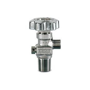 316L Stainless Steel Diaphragm, Packless Valve, CGA 350 Outlet, 3/4"-14 NGT Inlet, No PRD, Manifold Style