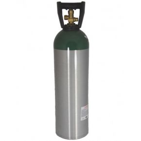 Medical oxygen cylinder with valve, 60 cu ft.